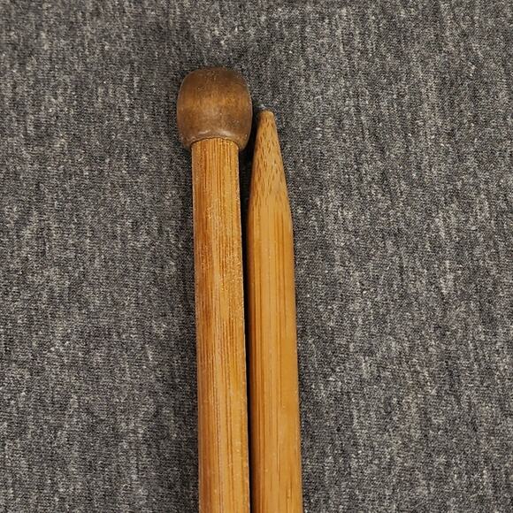 Bamboo Knitting Needles 13" 12mm Ball End 16 pairs available other sizes too NEW - Picture 4 of 5